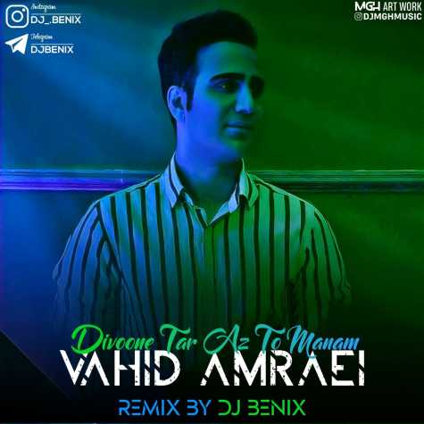 دانلود ریمیکس وحید امرایی دیوونه تر از تو منم ( ریمیکس دیجی بنیکس ) 1 Vahid Amraei